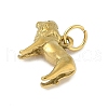 304 Stainless Steel Pendants STAS-P391-01E-G-2