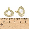 Brass Micro Pave Clear Cubic Zirconia Pendants KK-K365-02H-G-3