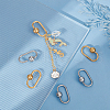 Unicraftale 6Pcs 2 Colors 304 Stainless Steel Screw Carabiner Lock Charms STAS-UN0060-76-2