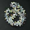 Transparent Electroplate Glass Beads Strands GLAA-K064-06A-AB01-2