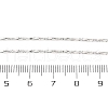 Brass Twisted Cardano Chains  Necklaces for Women NJEW-D302-60P-3