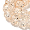 Transparent Spray Painting Crackle Glass Beads Strands GLAA-NH0001-05H-3