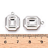 304 Stainless Steel Pendant Cabochon Settings STAS-T065-85P-3