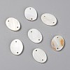 Natural Freshwater Shell Links Connectors SHEL-C001-12A-2