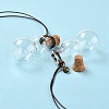 Gourd-shaped Glass Cork Bottles Ornament GLAA-D002-05-3