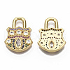 Brass Micro Pave Cubic Zirconia Pendants ZIRC-R110-003-NF-2