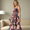 7M Ethnic Style Embroidery Flower Polyester Ribbon OCOR-WH0078-235-4