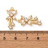 Brass Micro Pave Cubic Zirconia Pendants KK-F898-05G-3