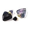 Natural Fluorite Perfume Bottle Pendants G-L623-10G-03-2