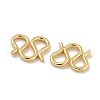 Brass S-Hook Clasps KK-P284-12G-01-2