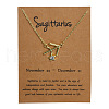 Alloy Crystal Rhinestone Constellation Pendant Necklaces for Women WG4ACA0-09-1