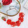 Flower Natural Shell Bib Necklaces for Women FS-WGF0490-02-1