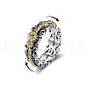 Zinc Alloy Spinner Rings for Women FS-WGC1941-05-3