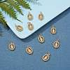10Pcs Rack Plating Brass Micro Pave Clear Cubic Zirconia Pendants ZIRC-SZ0004-07-3