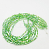 Electroplate Glass Beads Strands EGLA-D018-8x8mm-23-2