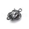 Rack Plating Alloy Connector Charms PALLOY-V002-06B-01-2