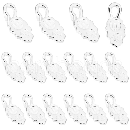Beebeecraft 30Pcs Alloy Pinch Bails FIND-BBC0001-72B-1