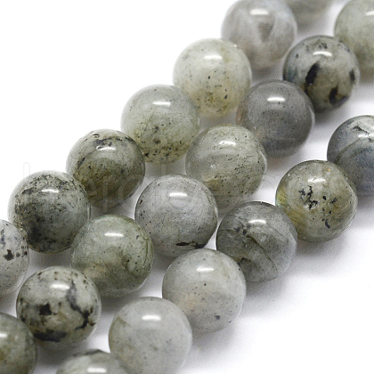 Natural Labradorite Beads Strands G-I199-15-8mm-1