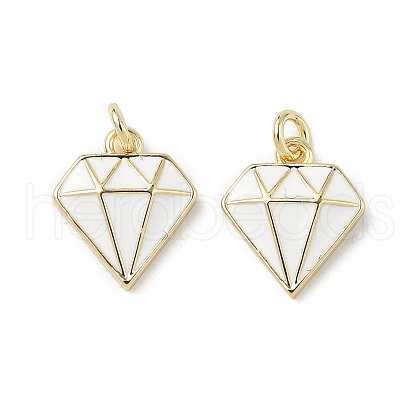 Brass Enamel Charms KK-Q039-05A-G-1