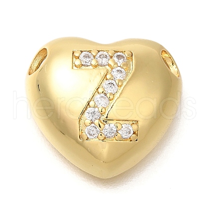 Rack Plating Brass Micro Pave Cubic Zirconia Pendants KK-I722-04G-Z-1