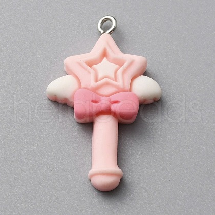 Opaque Resin Pendants RESI-CJC0011-27D-1