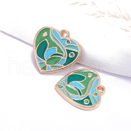 Bohemia Style Alloy Enamel Pendants PW-WG44489-03-1