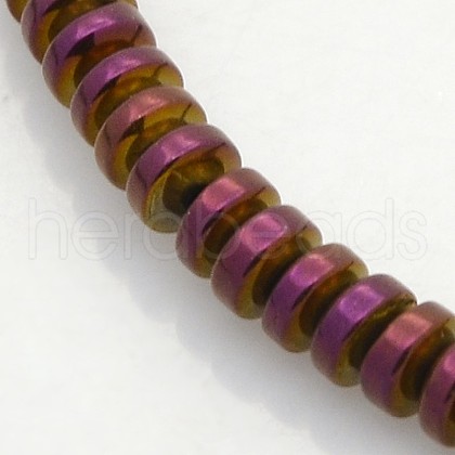 Electroplate Non-magnetic Synthetic Hematite Beads Strands G-J216C-09-1