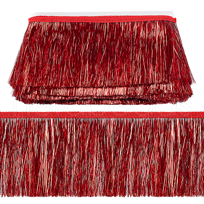 Tassel PET Polyester Ribbon Trim OCOR-WH0082-230C-1