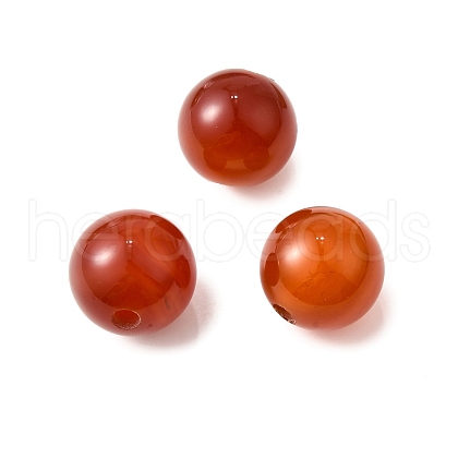 Natural Red Agate Beads G-G147-01G-1