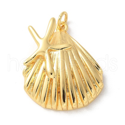 Brass Pendants KK-P292-05G-1