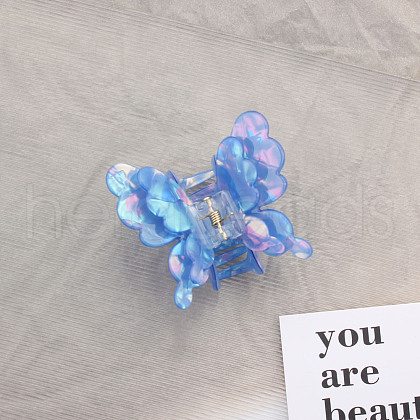 Butterfly Acrylic Claw Hair Clips PW-WG49228-01-1