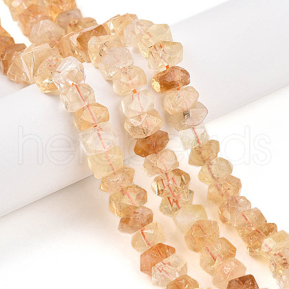 Natural Citrine Beads Strands G-N347-09A-03-1
