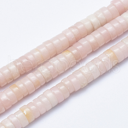 Natural Pink Opal Beads Strands G-E444-30-6mm-1