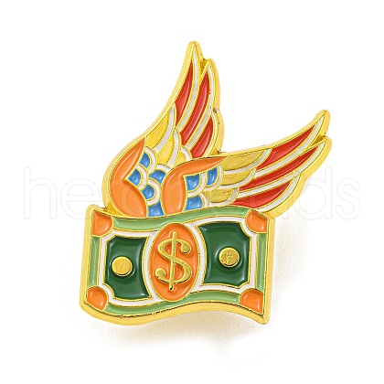 Wings & Dollar Enamel Pins JEWB-F026-06-1