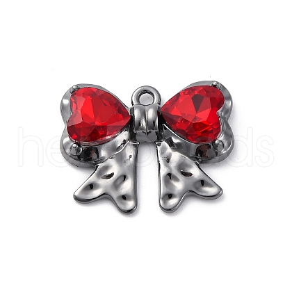 Rack Plating Alloy Rhinestone Pendants PALLOY-V002-01B-1
