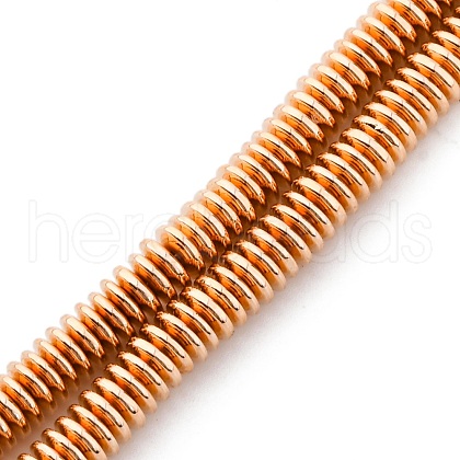 Electroplated Non-magnetic Hematite Beads Strands G-P571-I01-01C-1