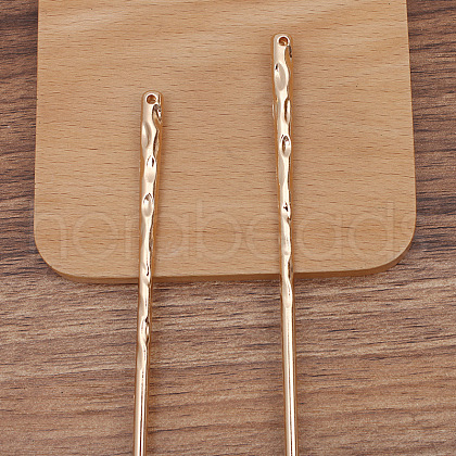 Alloy Hair Stick Findings PW-WG70408-03-1