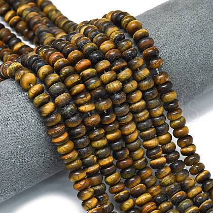 Natural Tiger Eye Beads Strands G-P575-A05-8x5mm-01-1