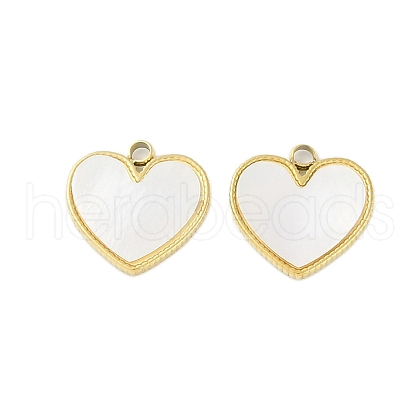 Natural Shell Charms STAS-P366-22B-G-1