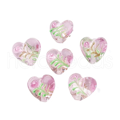 Handmade Transparent Lampwork Beads BLOW-D300-07G-1