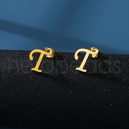 201 Stainless Steel Stud Earrings WG24A34-20-1