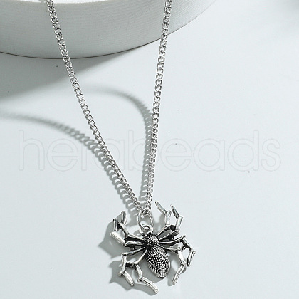 Halloween Spider Gothic Style Alloy Pendant Necklaces for Men FS-WG396AF-02-1