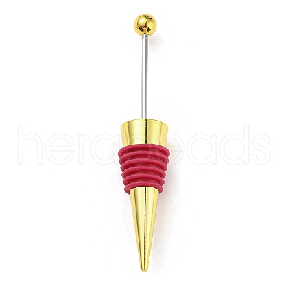 DIY Beadable Alloy Red Wine Stopper AJEW-Z016-03A-G-1