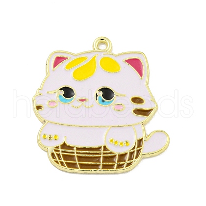 Cartoon Alloy Enamel Pendants ENAM-Z015-04G-02-1