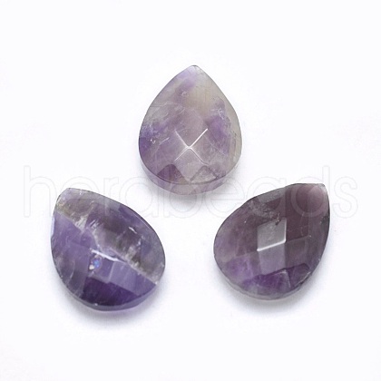 Natural Amethyst Cabochons G-P384-D02-1