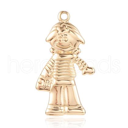 304 Stainless Steel Pendants STAS-K150-17G-1