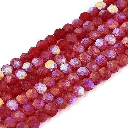 Transparent Glass Beads Strands EGLA-A044-T2mm-MB01-1