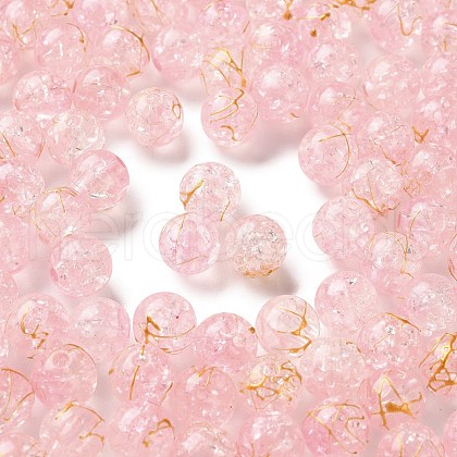 Transparent Crackle Acrylic Beads DACR-D300-01C-10mm-1