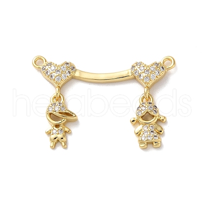Brass Pave Cubic Zirconia Pendants KK-M287-06G-A-1