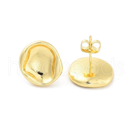 Rack Plating Brass Stud Earring EJEW-C078-01D-G-1